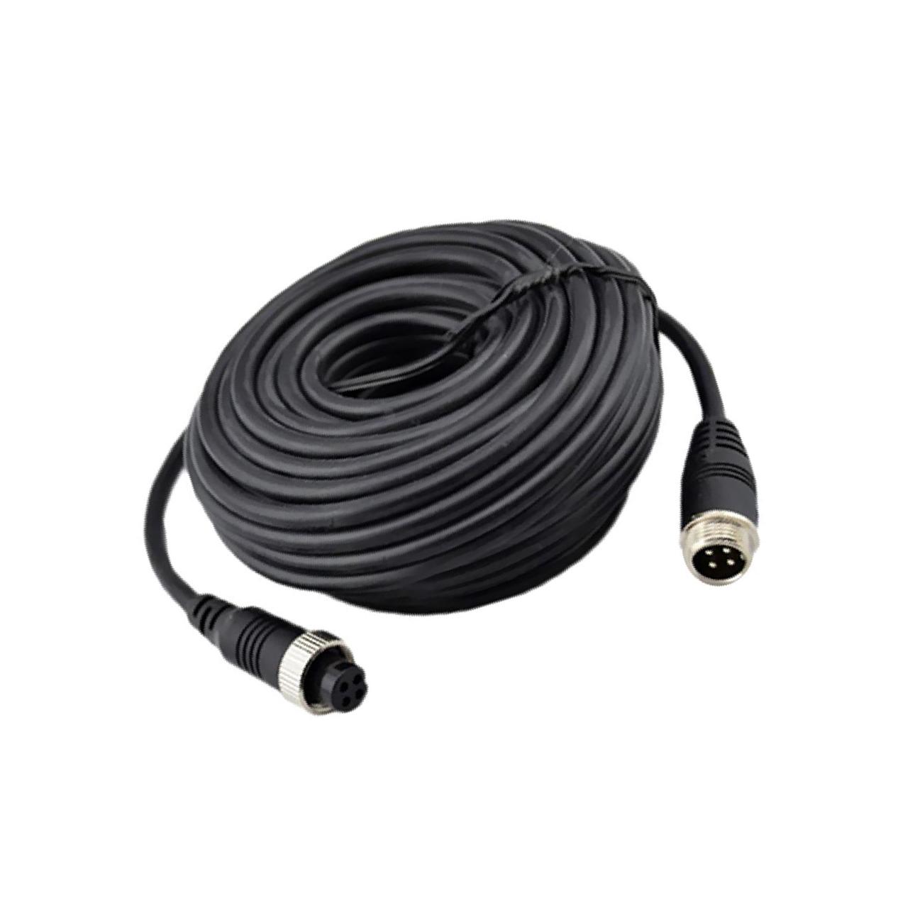 

4-контактный удлинительный видеокабель для камеры заднего вида для автобуса, грузовика, 15 м