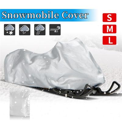 Copertura invernale per motoslitta argento per esterni Copertura per moto universale impermeabile antipolvere anti-UV per rimorchio per slitta