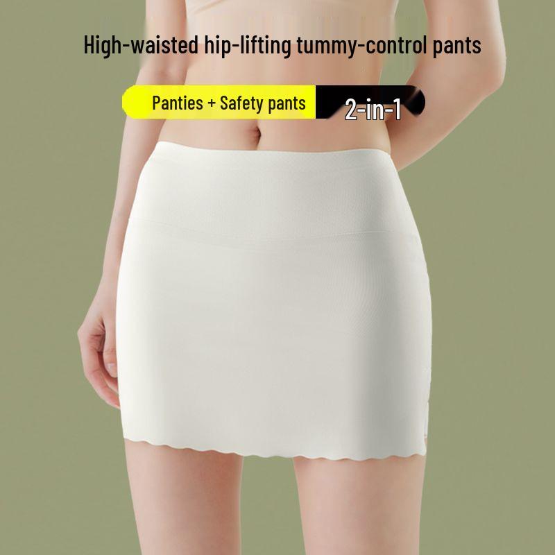 

Women s Thin Ice Silk Safety Boxer Briefs - Anti-Exposure, Butt Lifting, 2-in-1 Double Layer Base Pants Extra Large