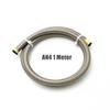 AN4-AN12 Stainless Steel Universal 1 Meter Oil Hose Pipe Braided Fuel Line Turbo Oil Cooler Hose