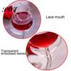 Transparent Glass Cup Wine Exquisite Stable Base Rose Shape Goblet for Home Bottle