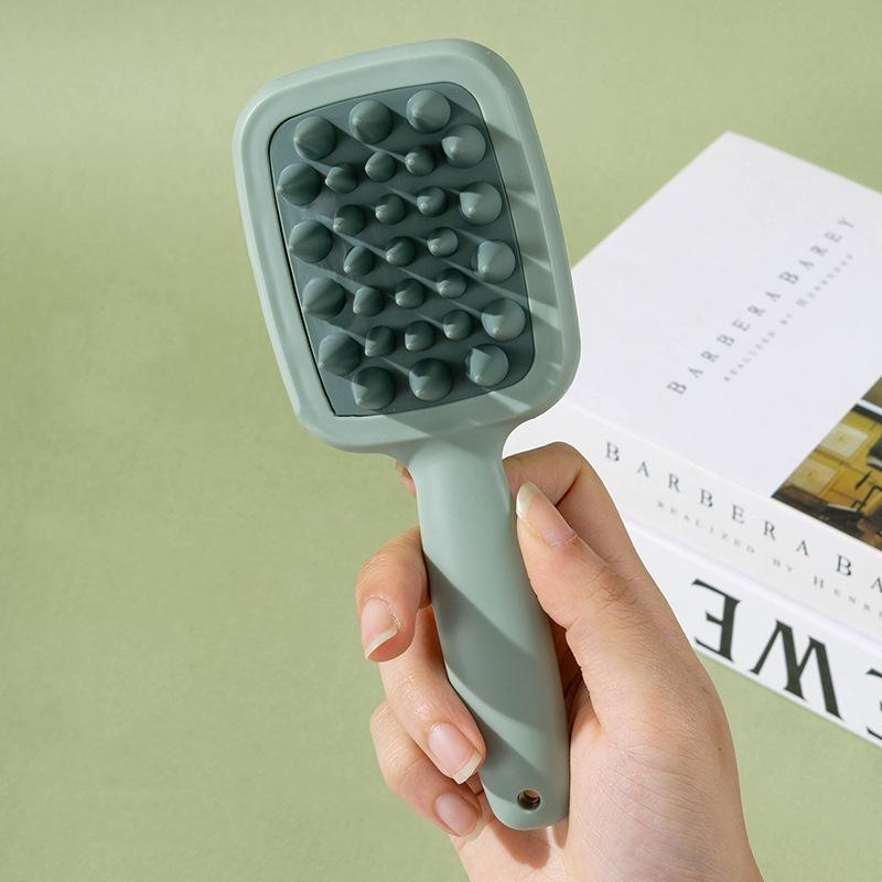 Double-sided Coarse And Fine Tooth Shampoo Brush Massage Comb Scalp Comb Men And Women Home Portable Wet And Dry Dual-use Handhe