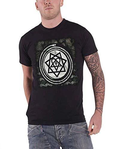 HIM Men s Album Symbols Short Sleeve T-Shirt, Black, XX-Large 2XL