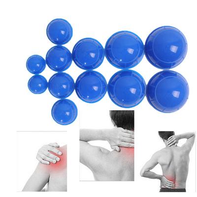 12Pcs Silicone Cupping Set Acupuncture Cupping Therapy Set Professional Body Massage Vacuum Cupping