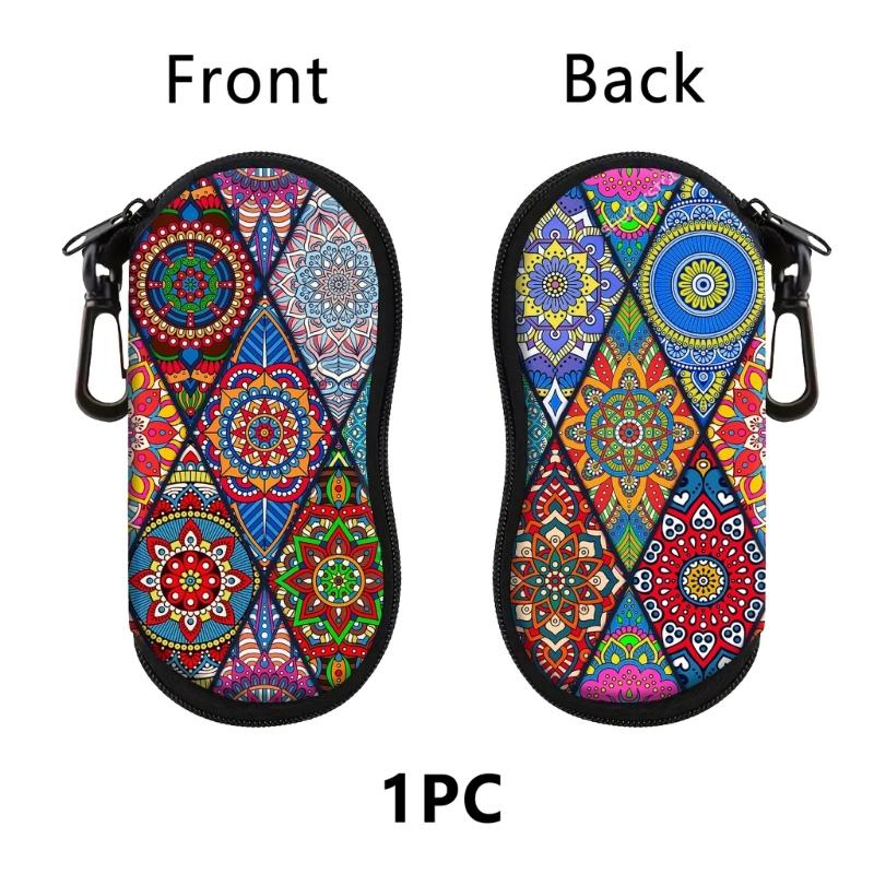 Modern Printed Eyeglasses Pouches Premium Zippers Protecting Light Weight Organizers For Sunglasses Cosmetics Key
