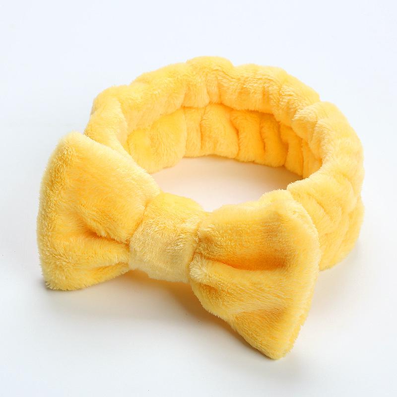 Leopard Print Coral Fleece Bow Headband for Women – Plush, Cute Hair Accessory