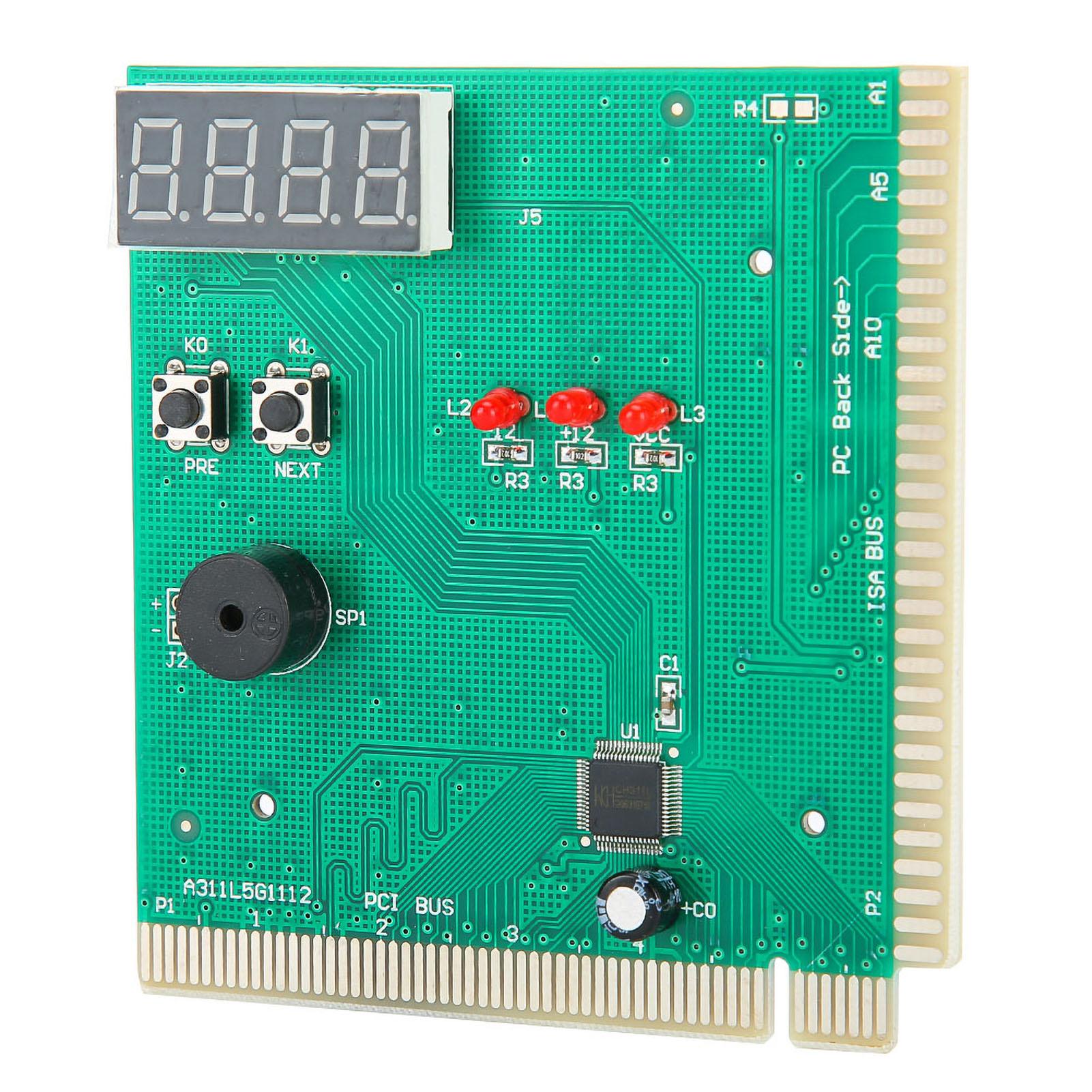 

4‑Digit Card PC Analyzer Computer Diagnostic Motherboard POST Tester for PCI