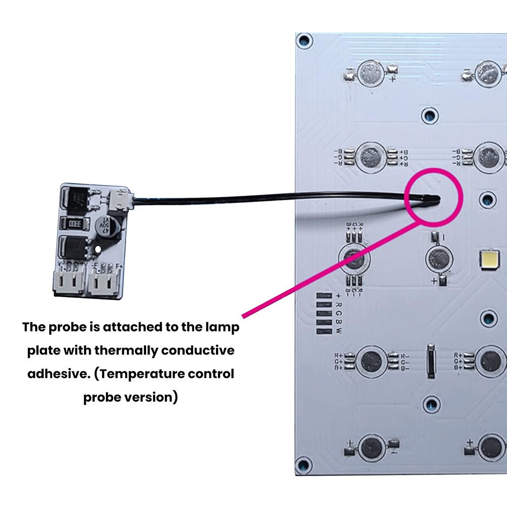 DC 12V PC CPU Fan Temperature Control Speed Controller Board Speed Controller Temperature Probe DIY Fan Speed governor
