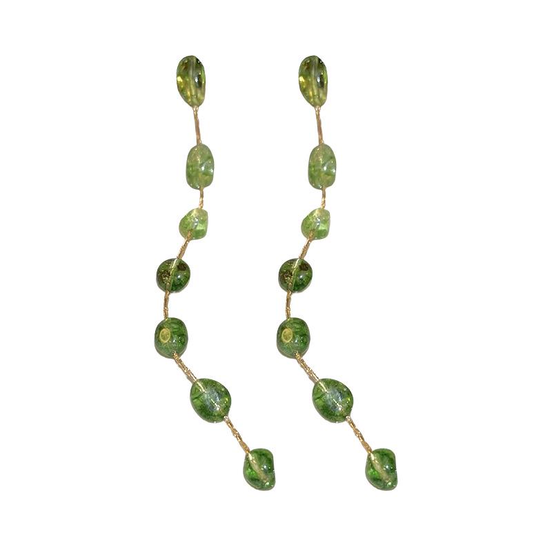 Silver Needle Geometric Tassel Earrings - Light Luxury Dangle, Elegant & Versatile Women's Earrings.