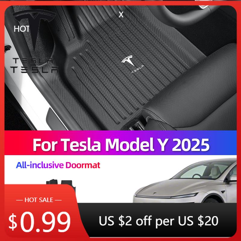 Car Sticker For Tesla Model YL 2025 Floor Mat Special Car Full Surround Threshold TPE Floor Mat Accessories Modification Car Sti