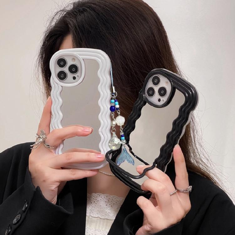 Cute Fish Tail Shell Bead Pendants Phone Charm Straps Lanyard Purse Accessories