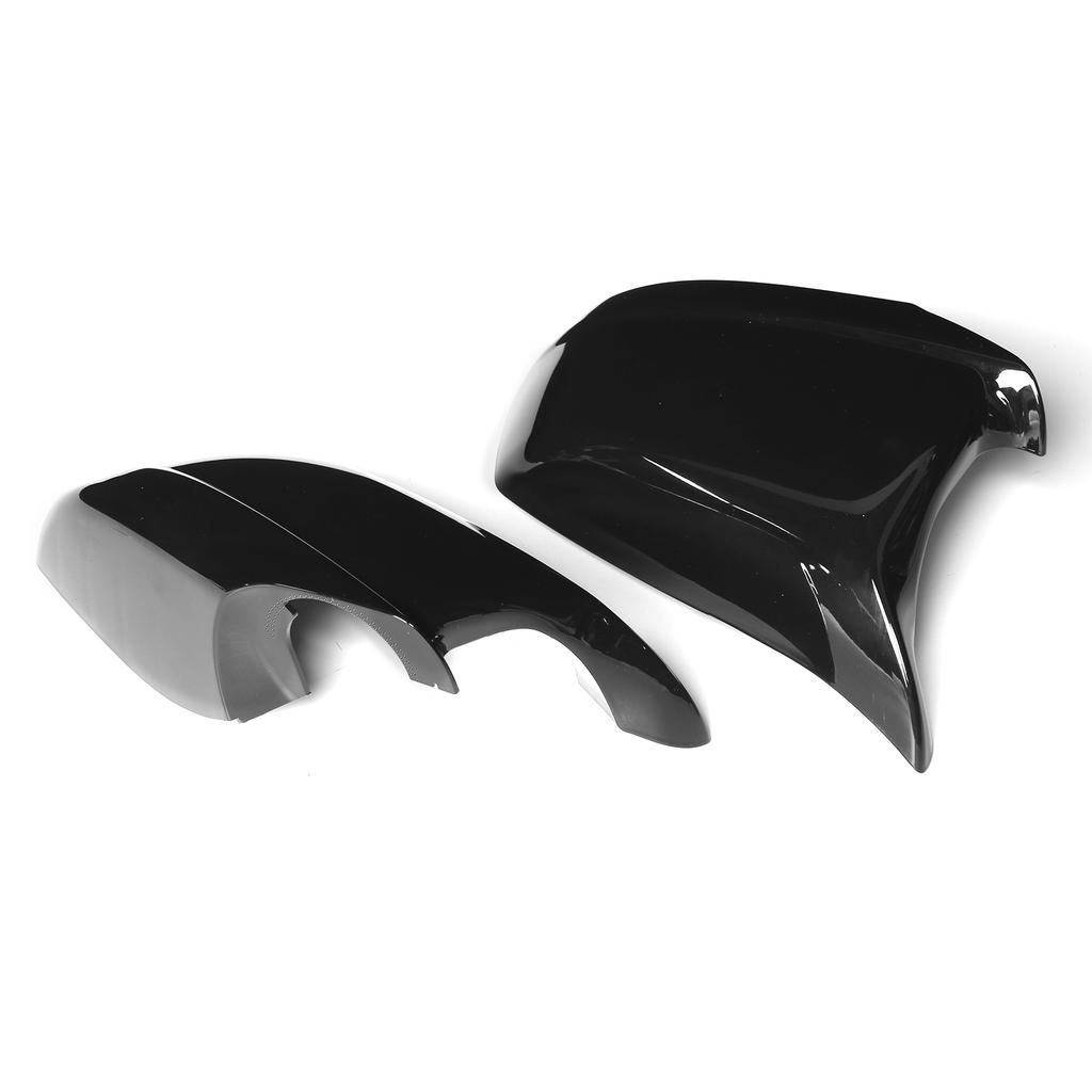 2pcs Full Rearview Side Mirror Cover Cap Glossy Black Replacement for F10 F11 F18 PreLCI 20102013
