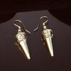 Western Style Gold Plated Drop Earrings