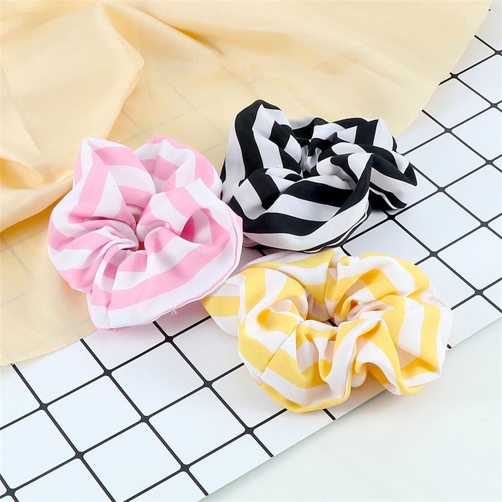3PCS/Set Elastic Hair Bands Classic Stripe Rubber Band Tie Hair Accessories Gum For Girls Women Ponytail Holder Casual Headdress