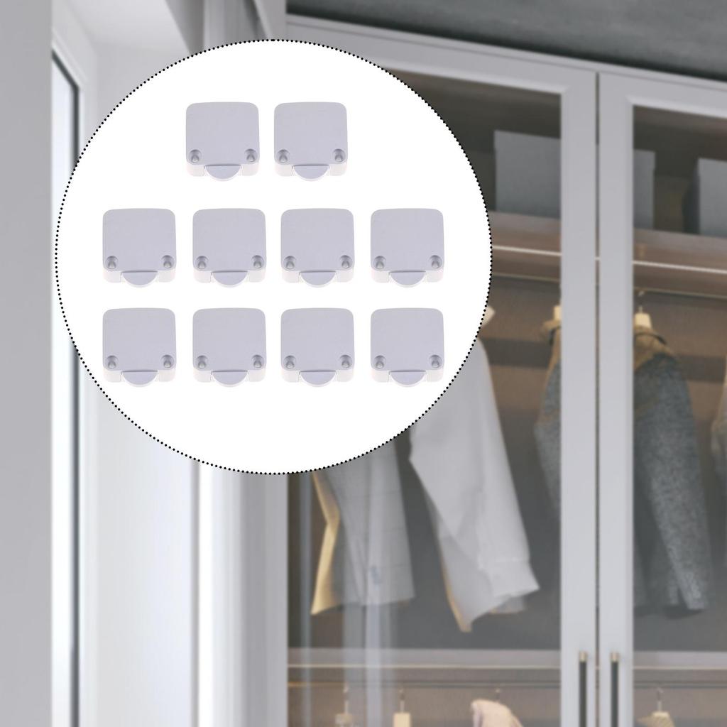 10Pcs Cupboard Door Switch Replacement Spare Part Automatic 202A for Storage Locker Wardrobe Pantry Kitchen