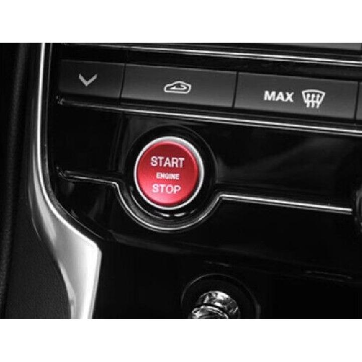 Trim Red Alloy For Jaguar XE 2016-2019 1PC Start Button Ignition Switch Ring