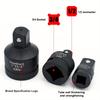 11pcs Impact Adapter and Reducer Set and Universal Joint Swivel Socket Adapter Set,1/4"3/8"1/2"3/4"1"Drive Socket Adapter Set