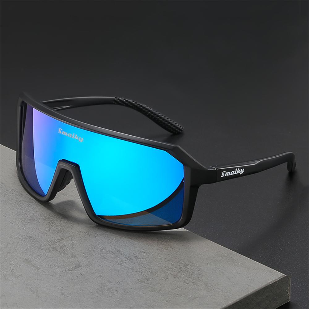 SMAIKY Herren Fahrrad Sonnenbrille Radfahren Frau MTB Rennrad Fahrbrille Outdoor Sport Laufen Brille UV400 Wandern Brille