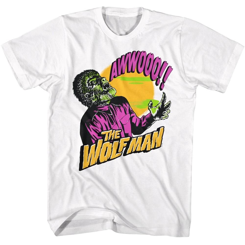 Universal Monsters Wolfman Howling Men T Shirt XXL