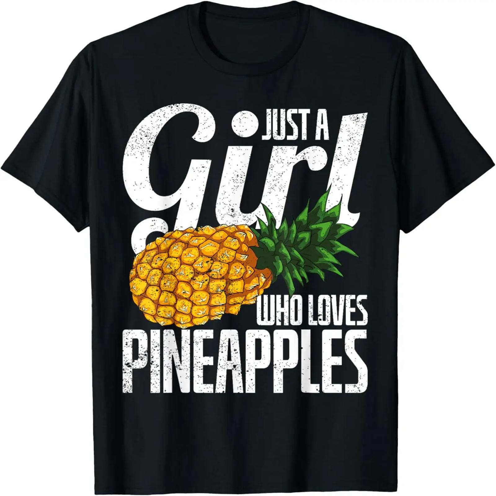 

Pineapple Lover Girls Women Summer Exotic Fruit Pineapple T-Shirt XXXXXL чорний