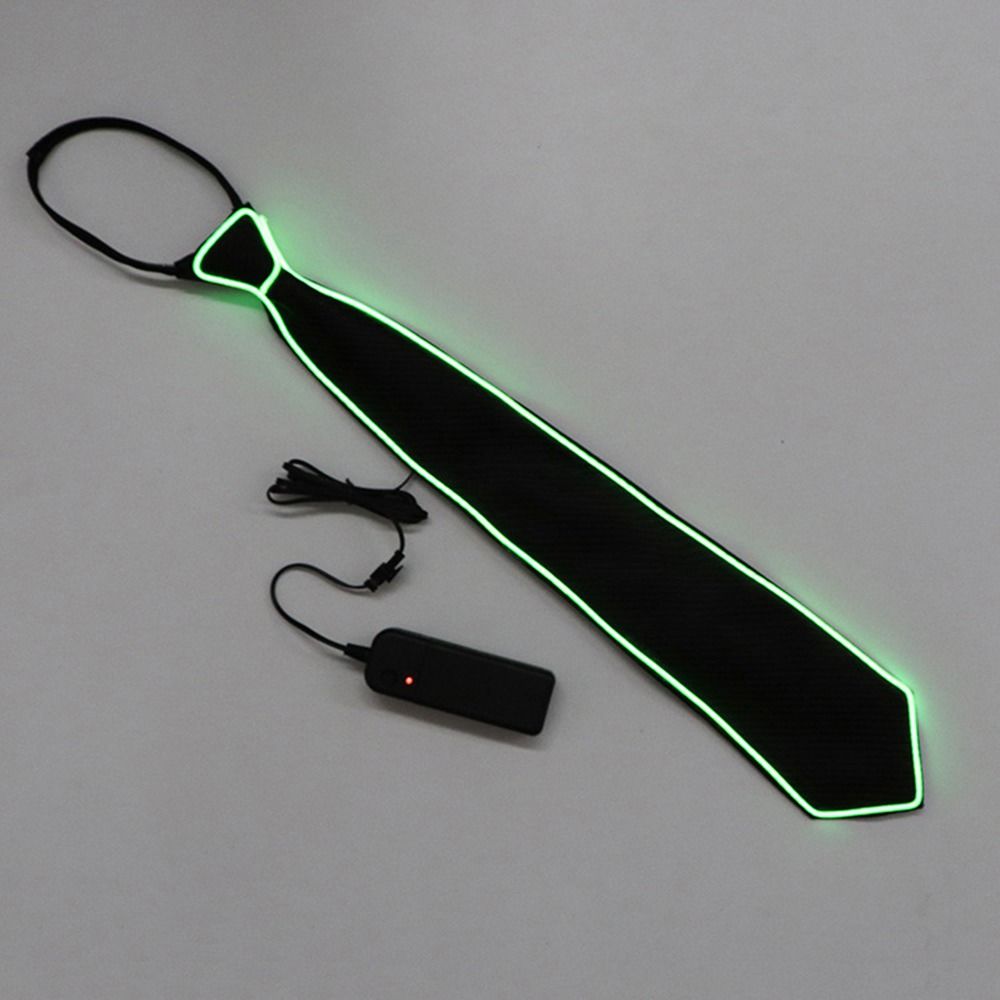 For Men For Women Suits EL Wire Neon Wedding Business LED Tie Neck Ties Glowing Tie Luminous Tie