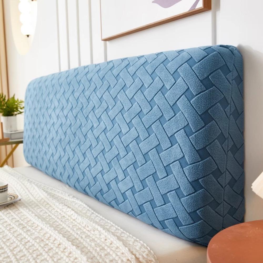 All Inclusive Bedhead Dust Cover Anti-Collision Jacquard Headboard Covers Solid Color Universal Fit Protector Cover Home Decor