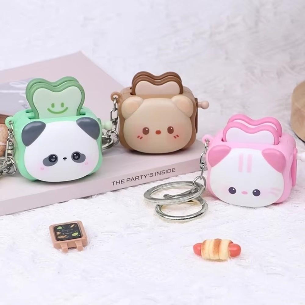 Panda Creative Keychain Cute Cartoon Mini Keychain Fashion Bag Pendant Toy  Gift