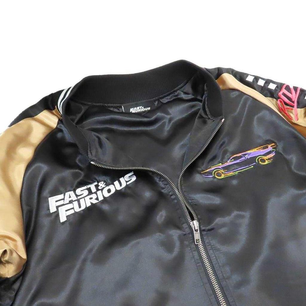 Marushin Sukajan Jacket (L) Fast & Furious Race Car Design, American Style, Stylish Winter Jacket, Warm, Men's/Women's Fashion, 4755007700