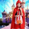 1 Set Halloween Clothes Hobby Funny Cute Comfortable Beautiful Decorative Polyester Holiday Wear Cosplay Little Red Riding Hood Dress Birthday Gift