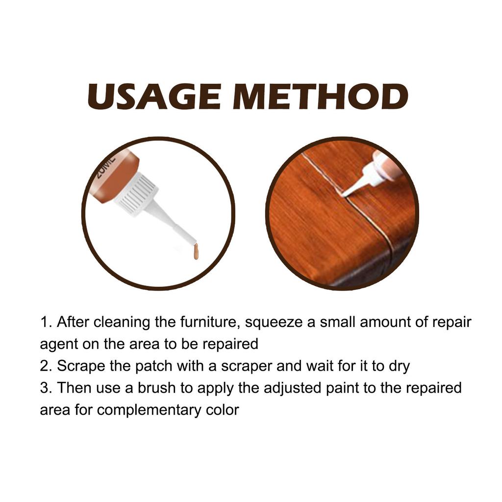 Jue-Fish Wooden Furniture Repair Kit Furniture Beauty Repair Material Repair Color Loss Touch Up Kit Sets