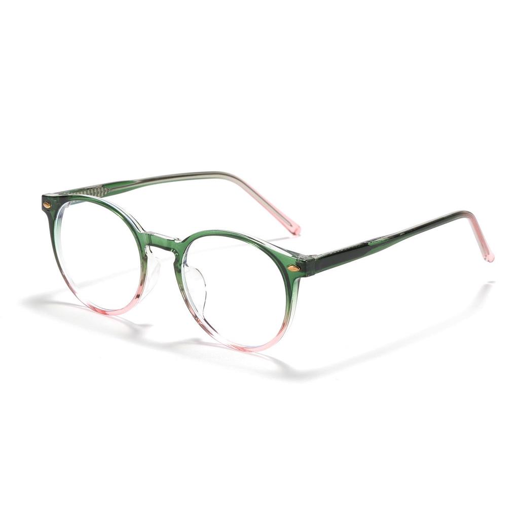 Xunge Unisex Round TR90 Glasses - Candy Colors, Korean Academy Style, Sweet No Makeup Look