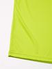 Mizuno Training Wear Short Sleeve T-Shirt with Big Logo, Moisture-Wicking, Quick-Drying, 32JA8155, Lime Green x Magenta, Size M (Japan)