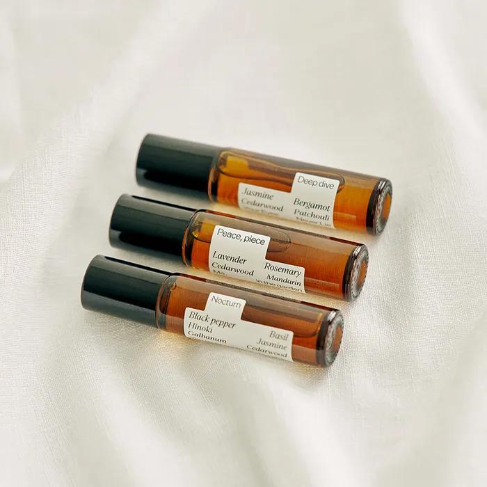 Aroma Essential Oil Room Spray & Roll-on Set (3 Scents)