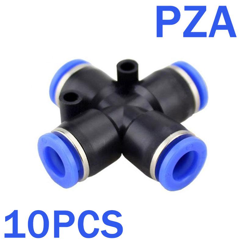5PCS Pneumatic Fitting Pipe Air Connector Tube Quick Release Fitting Push In Hose Plastic 4/6/8/10/12mm Air Hose Connectors 6