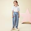 Hello Kitty Girls' Lyocell Tencel Denim Casual Pants