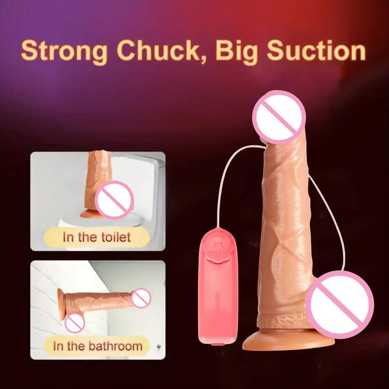 Realistic Dildo Vibrator with Suction Cup,for Clitoral Anal Stimulation,Vaginal Massager Female Masturbator Sex Toys Women Men