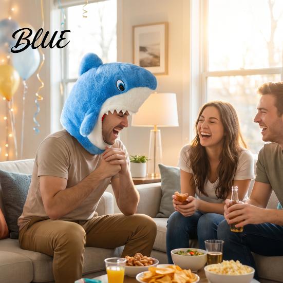 Universal Size Shark Hat for All Ages Mask Adults/Kids, Funny Plush Headgear, Animal Headwear Adults And Children Costume Halloween Theme Parties