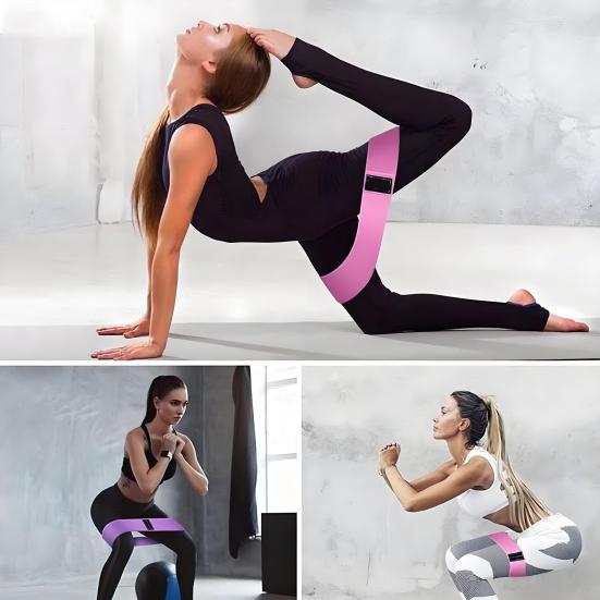 3Pcs Resistance Band Men Women Glutes Hip Building Booty Band Yoga Legs Elastic Exercise Band Stretching Training Band Home