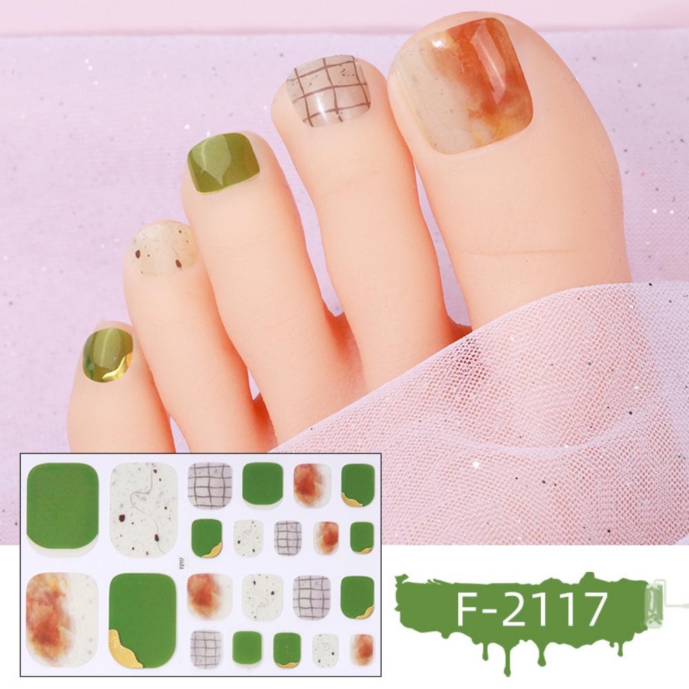 Three-dimensional Toenail Sticker 3D Imitation Drill Toenail Nail Patch Waterproof and Long-lasting Whitening Toenail Sticker Full Sticker