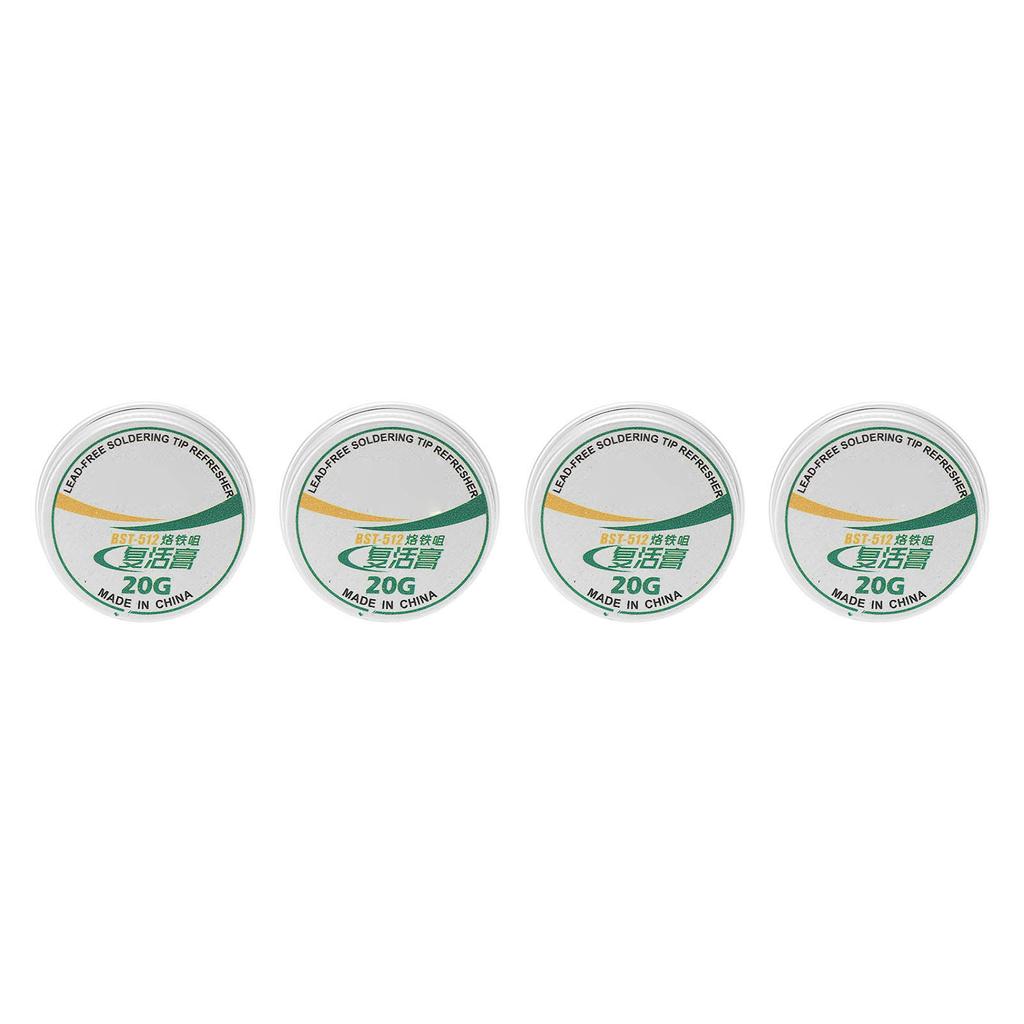 4Pcs Soldering Tip Refresher Clean Paste Tin Powder Resurrection Paste for Oxide Solder Iron Head