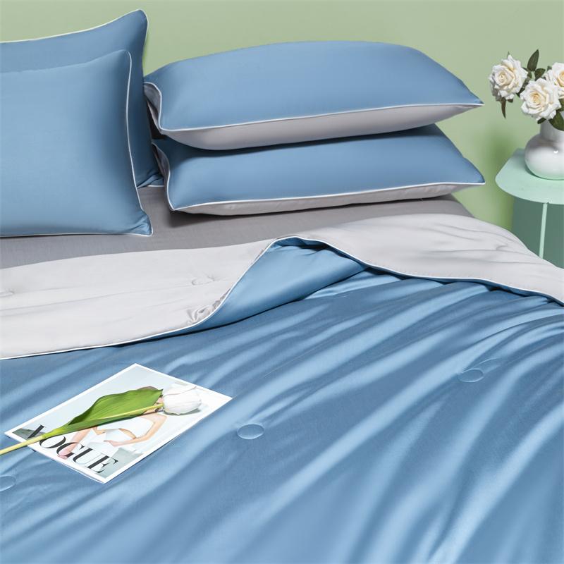 Summer Cooling Blankets Smooth Air Condition Comforter Lightweight Cold Quilt Twin King Size