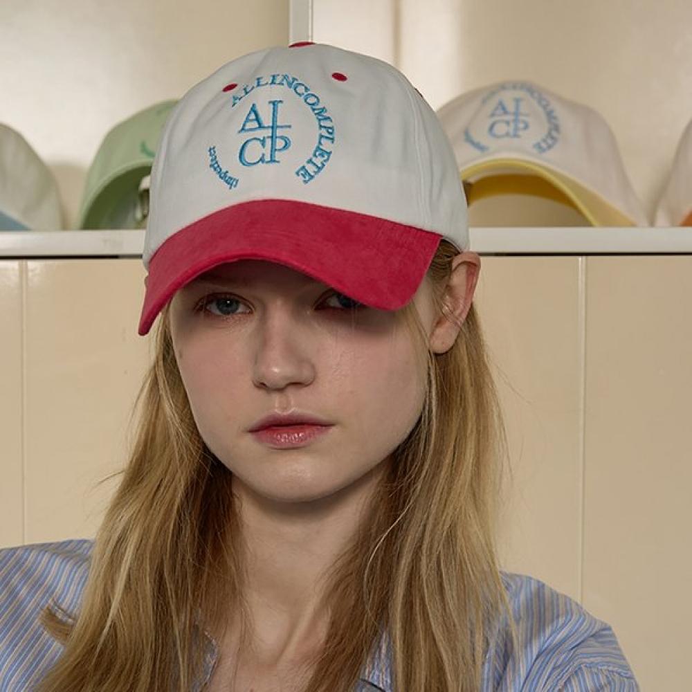 Allincomplete Round Logo Ballcap   White Block