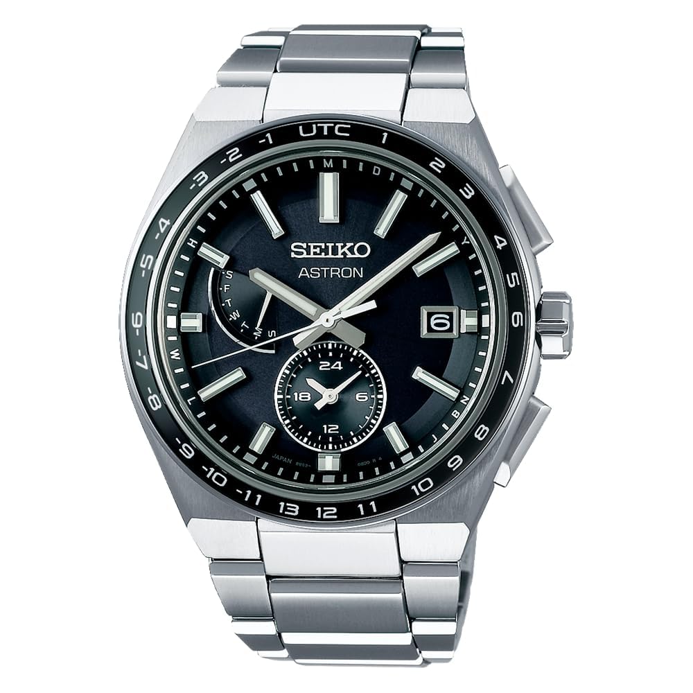 Seiko ASTRON SBXY039 Men's Solar Radio Watch Blue Dial Full Auto Calendar World Time Pure Titanium Case and Band