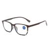 Lunettes de lecture unisexes bloquant la lumière bleue, design de luxe pour femmes, presbytie plus dioptries, mode rétro, lunettes pour la vision de loin