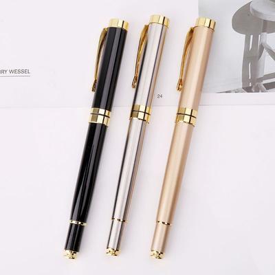 Luxury Metal Ballpoint Pen Signature Black Ink Gel Pens Stationery Office Supplies Business Gifts