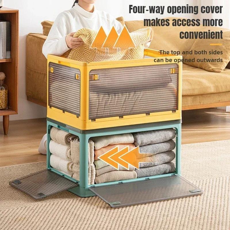 Folding Storage Boxes Five Door Camping Box Tourist Table Car Trunk Box Vehicle Supplies Fishing Accessories Plastic Container