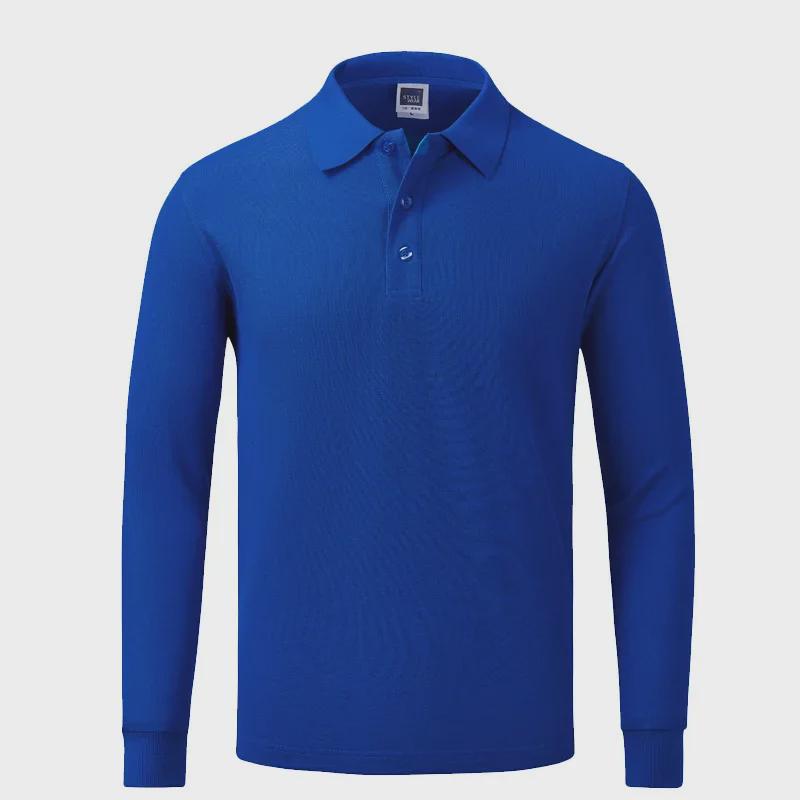 Custom Embroidered Long Sleeve Polo Shirt with Logo