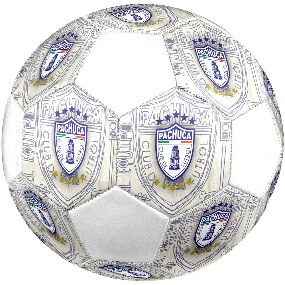 CF Monterrey Size 5 Soccer Ball, Machine-Stitched PVC, Durable & High Bounce, All Ages Fit, Fan Merchandise, Matches & Outdoor Use.
