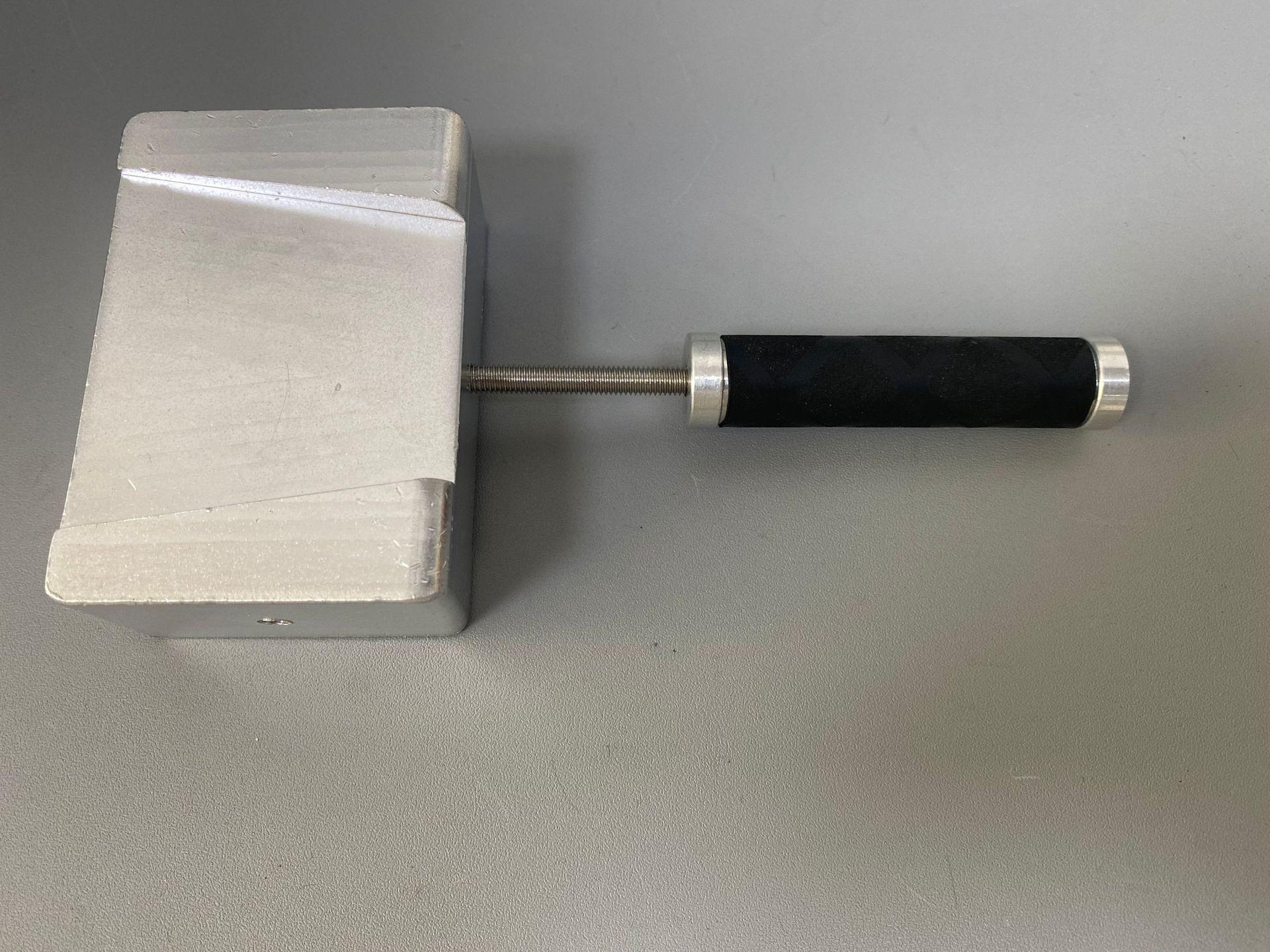 Violin Bridge Repair Kit: Clamp Fix, Tools, Bridge Grinder, and Repairer. Silver Curved Handle