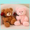 Adorable Brown And Pink Teddy Bear Plush Toy Perfect For Girlfriend Valentine's Gift